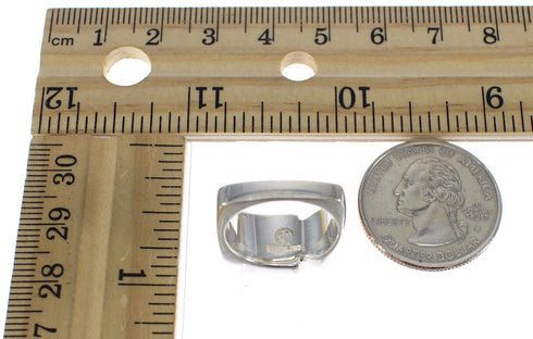 Turquoise Southwest Silver Ring Size 4-1/2 AX90628